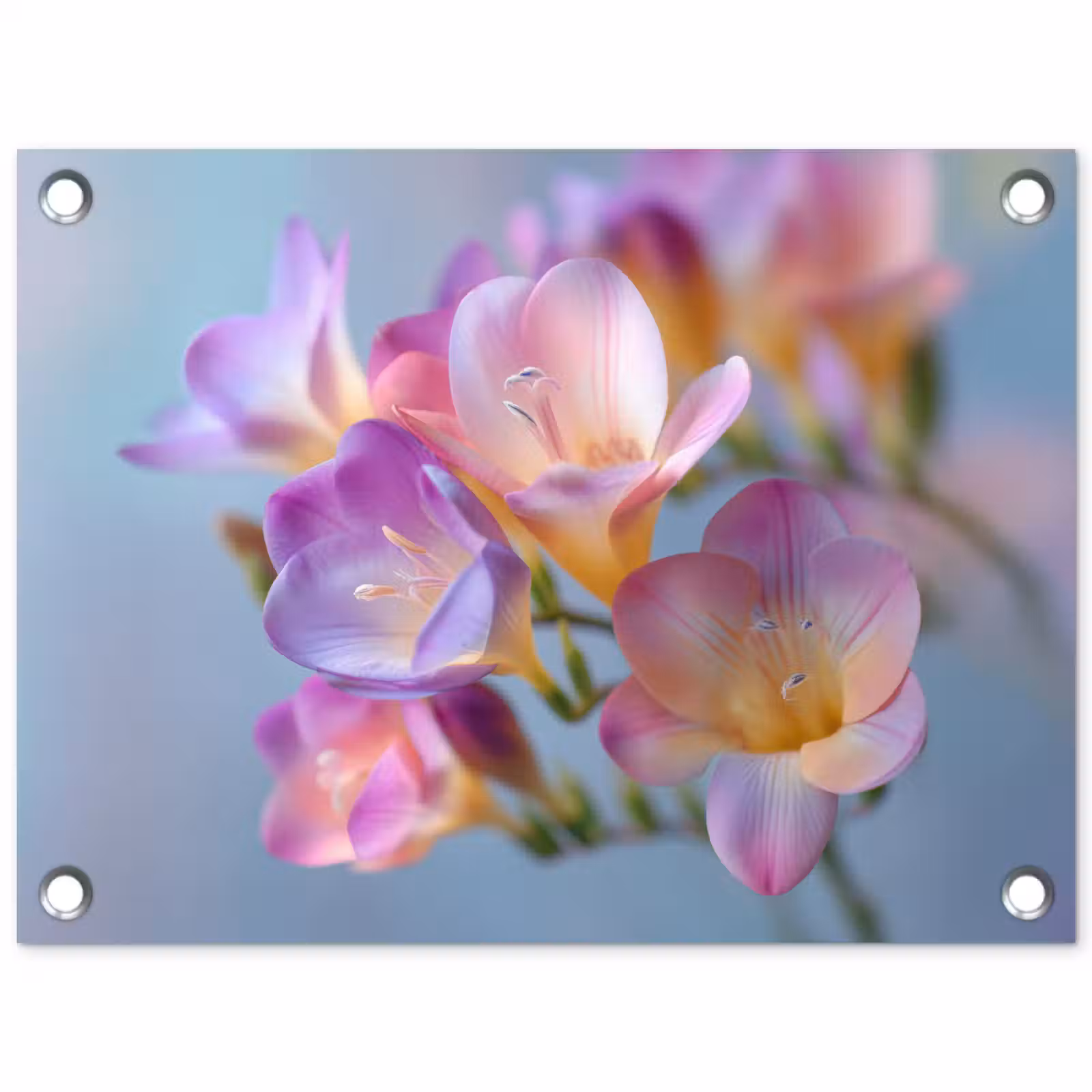 Tuinposter - Bloemen - Paars - Overloop - Meeldraden — 1