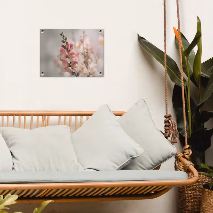 Tuinposter - Bloem - Leeuwenbek - Roze - Stengel — 5