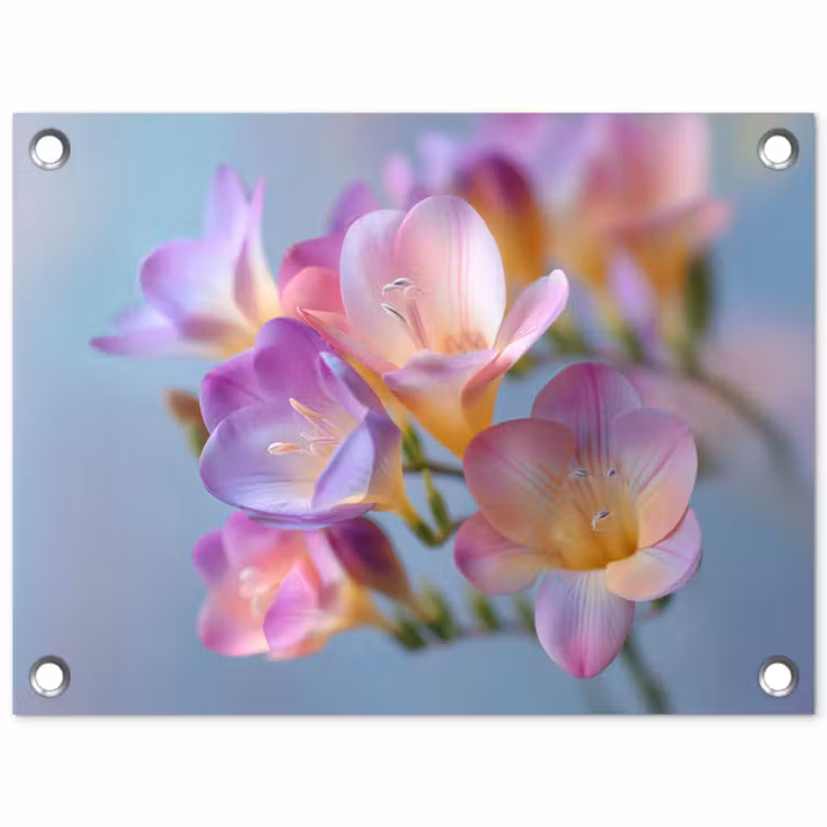 Tuinposter - Bloemen - Paars - Overloop - Meeldraden — 1
