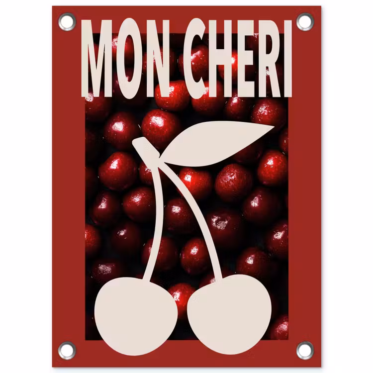 Tuinposter - Kersen - Illustratie - Rood — 1
