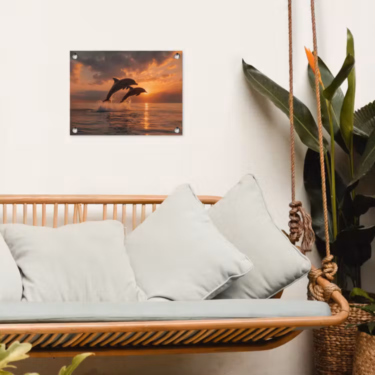 Tuinposter - Dolfijnen - Zee - Realistisch — 5