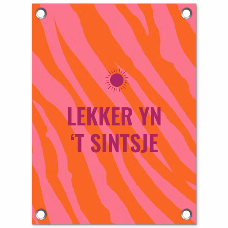 Tuinposter - Quote - Zomer - Roze — 1