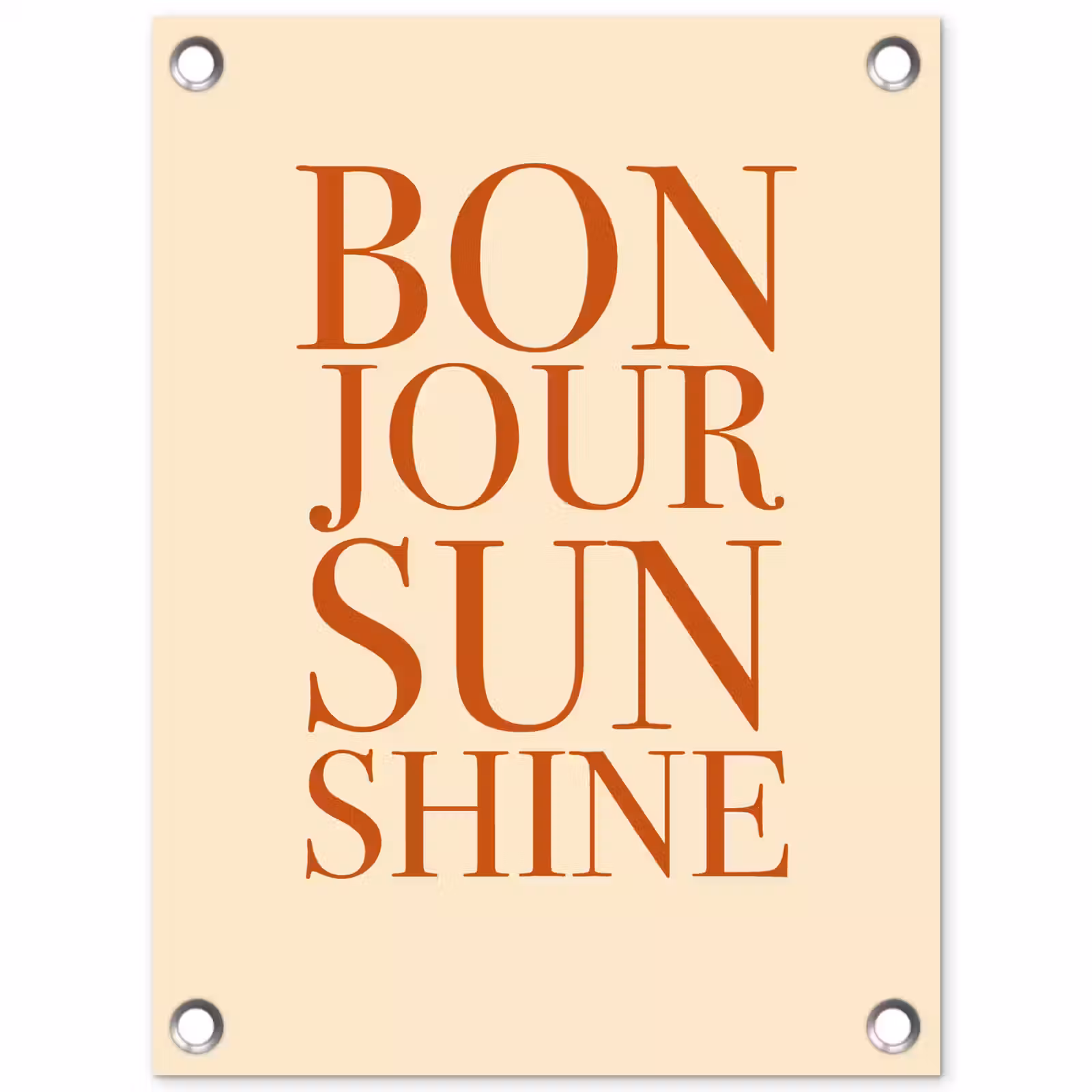 Tuinposter - Oranje - Quote - Sun — 1