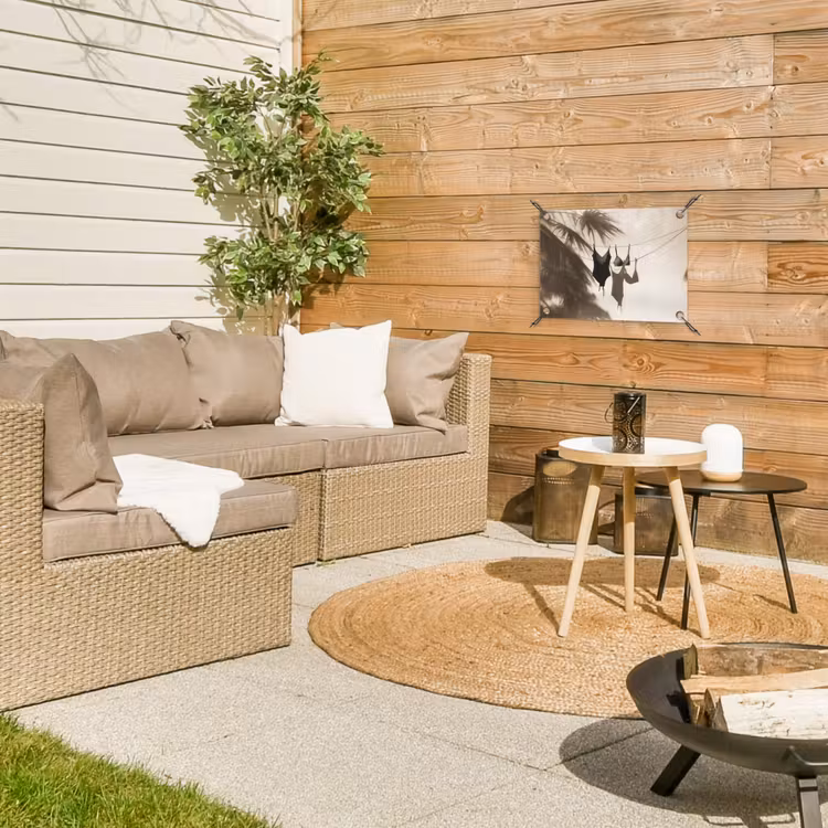 Tuinposter - Badkleding - Palmbomen - Schaduw - Tropisch — 4