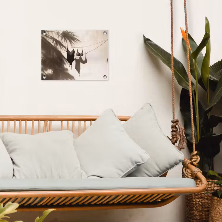 Tuinposter - Badkleding - Palmbomen - Schaduw - Tropisch — 5