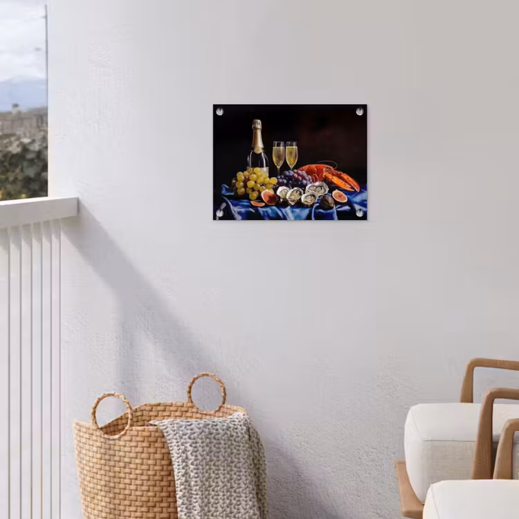 Tuinposter - Champagne - Luxe - Oesters — 3