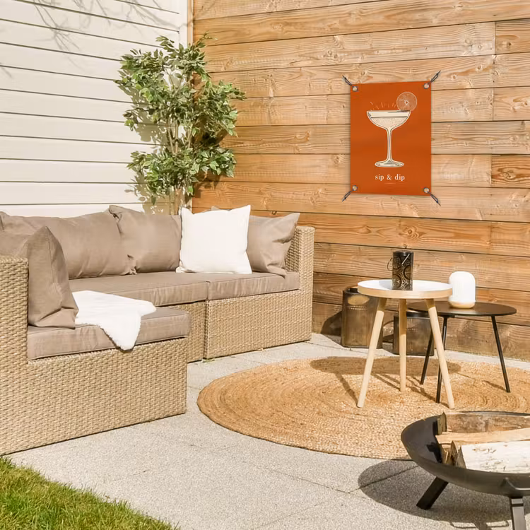 Tuinposter - Cocktail - Oranje - Zomer - Quote — 4