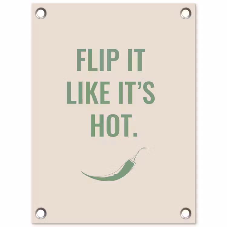 Tuinposter - Groen - Quote - Zomer - Chilipeper — 1