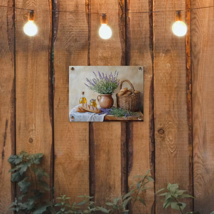 Tuinposter - Lavendel - Brood - Stilleven — 2