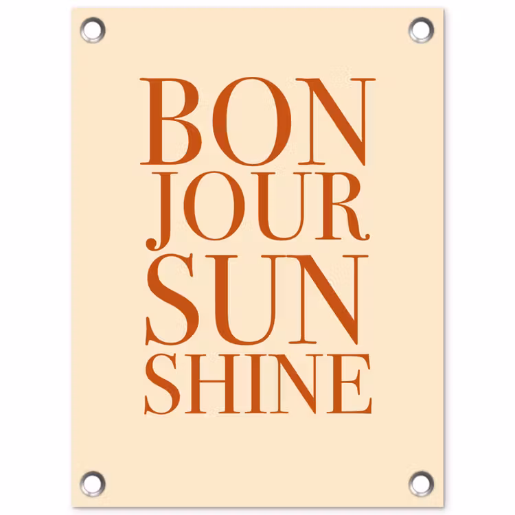 Tuinposter - Oranje - Quote - Sun — 1