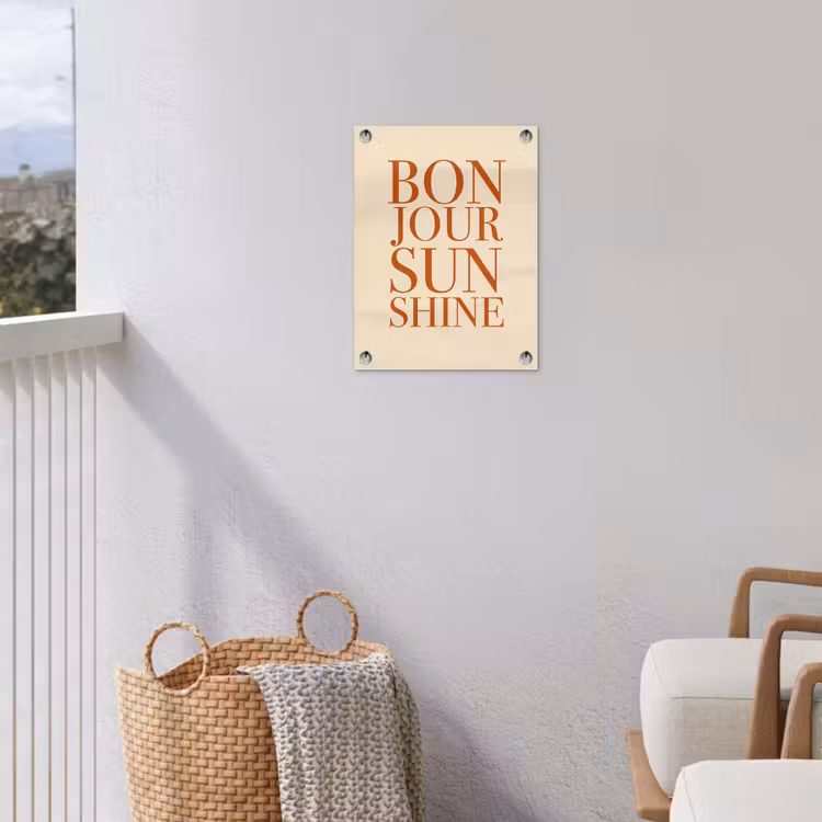 Tuinposter - Oranje - Quote - Sun — 3