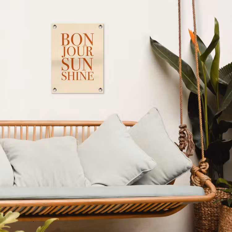 Tuinposter - Oranje - Quote - Sun — 5