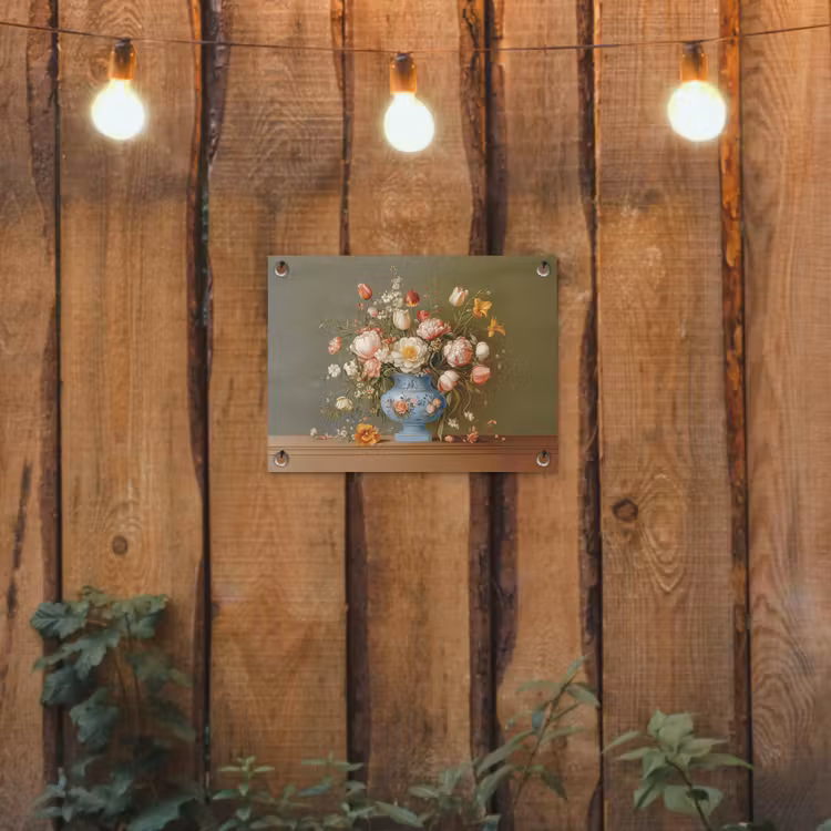 Tuinposter - Neutral - Bloemen - Boeket - Vaas — 2