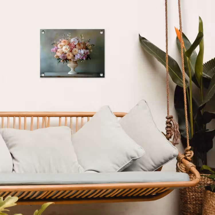 Tuinposter - Orchidee - Boeket - Vaas - Bloemen — 5