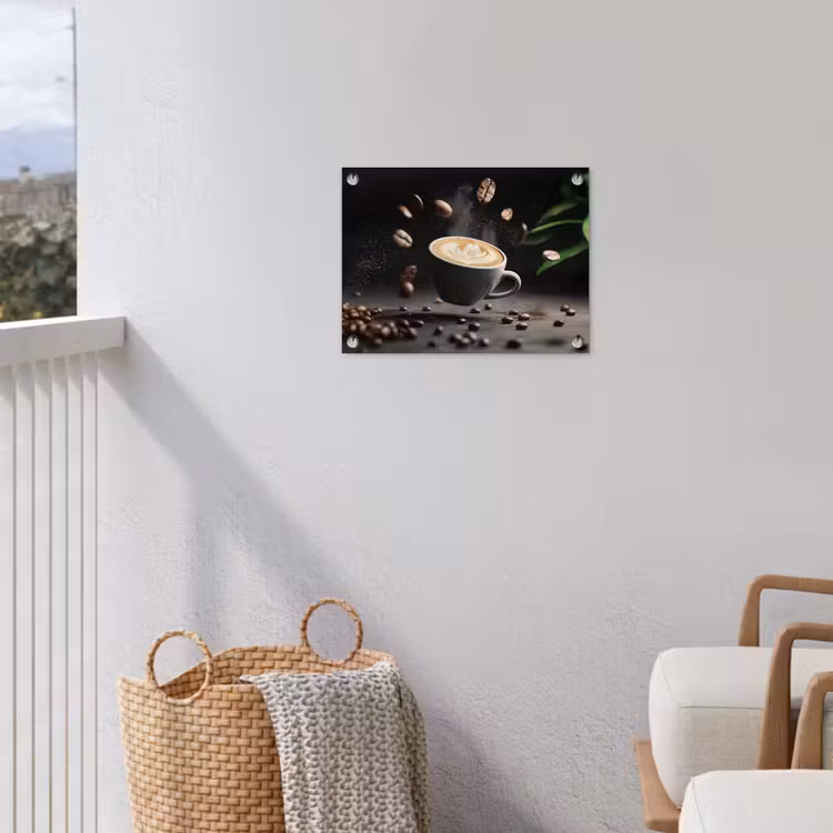 Tuinposter - Cappuccino - Kop - Bonen - Bruin — 3