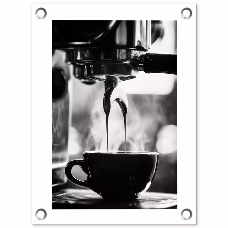 Tuinposter - Coffee - Espresso - Koffiemachine - Kop — 1