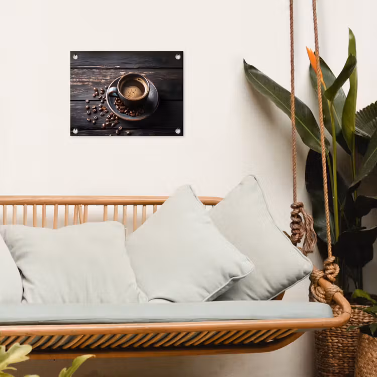 Tuinposter - Kop - Koffie - Hout - Bonen — 5
