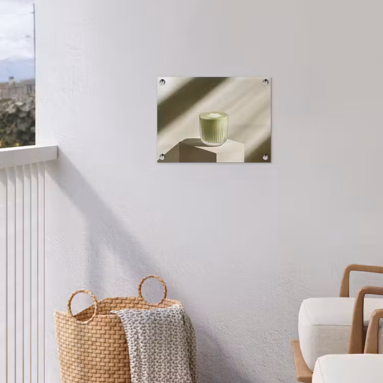 Tuinposter - Matcha - Glas - Groen - Minimalistisch — 3