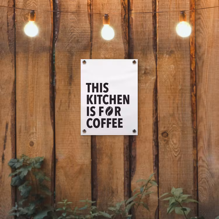 Tuinposter - Quotes - Koffie - Bonen - Modern — 2