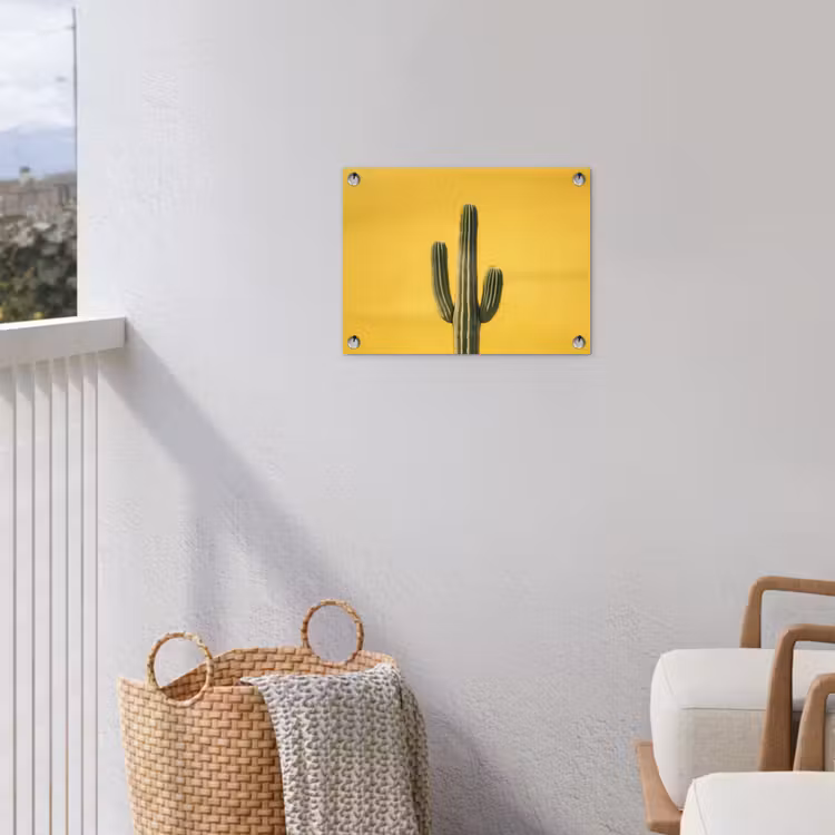 Tuinposter - Cactus - Groen - Minimalistisch — 3
