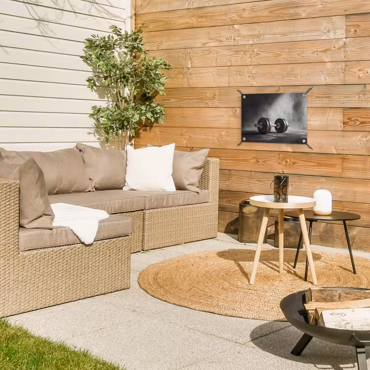 Tuinposter - Halter - Gewichten - Zwart — 4