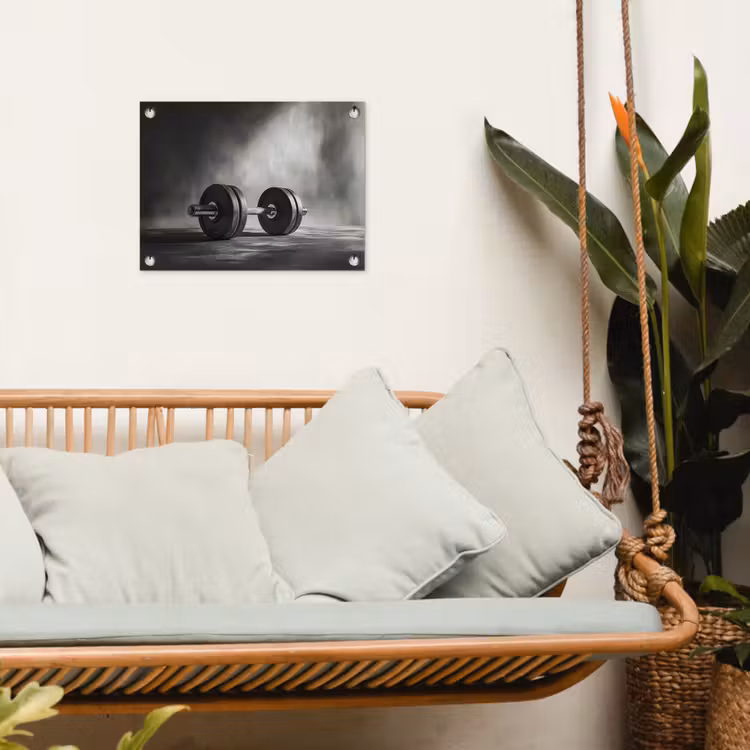 Tuinposter - Halter - Gewichten - Zwart — 5