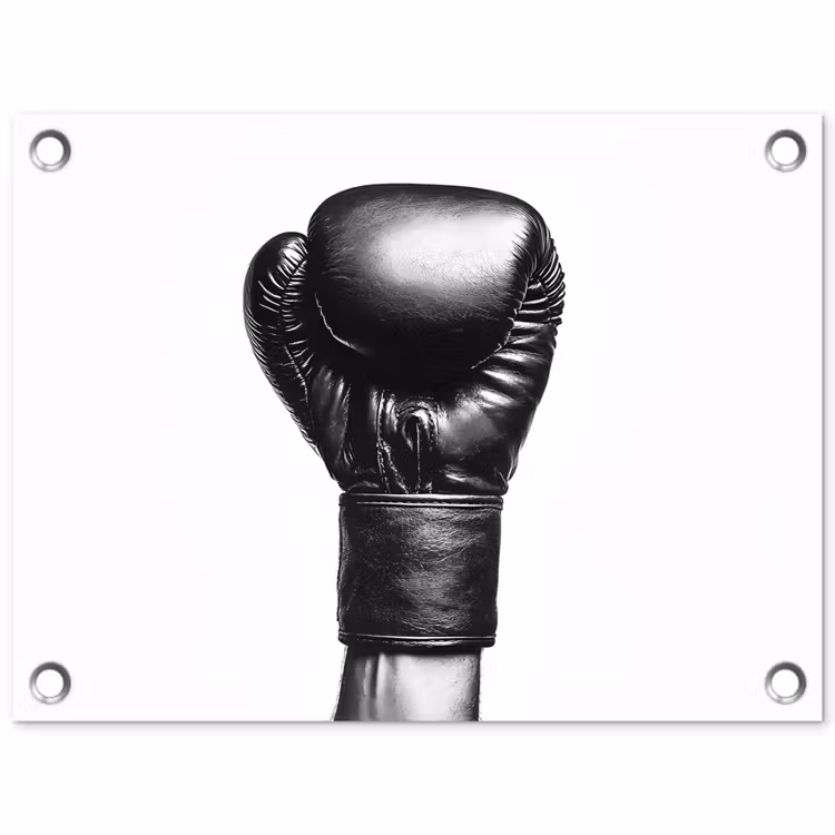 Tuinposter - Bokshandschoen - Zwart - Hand — 1