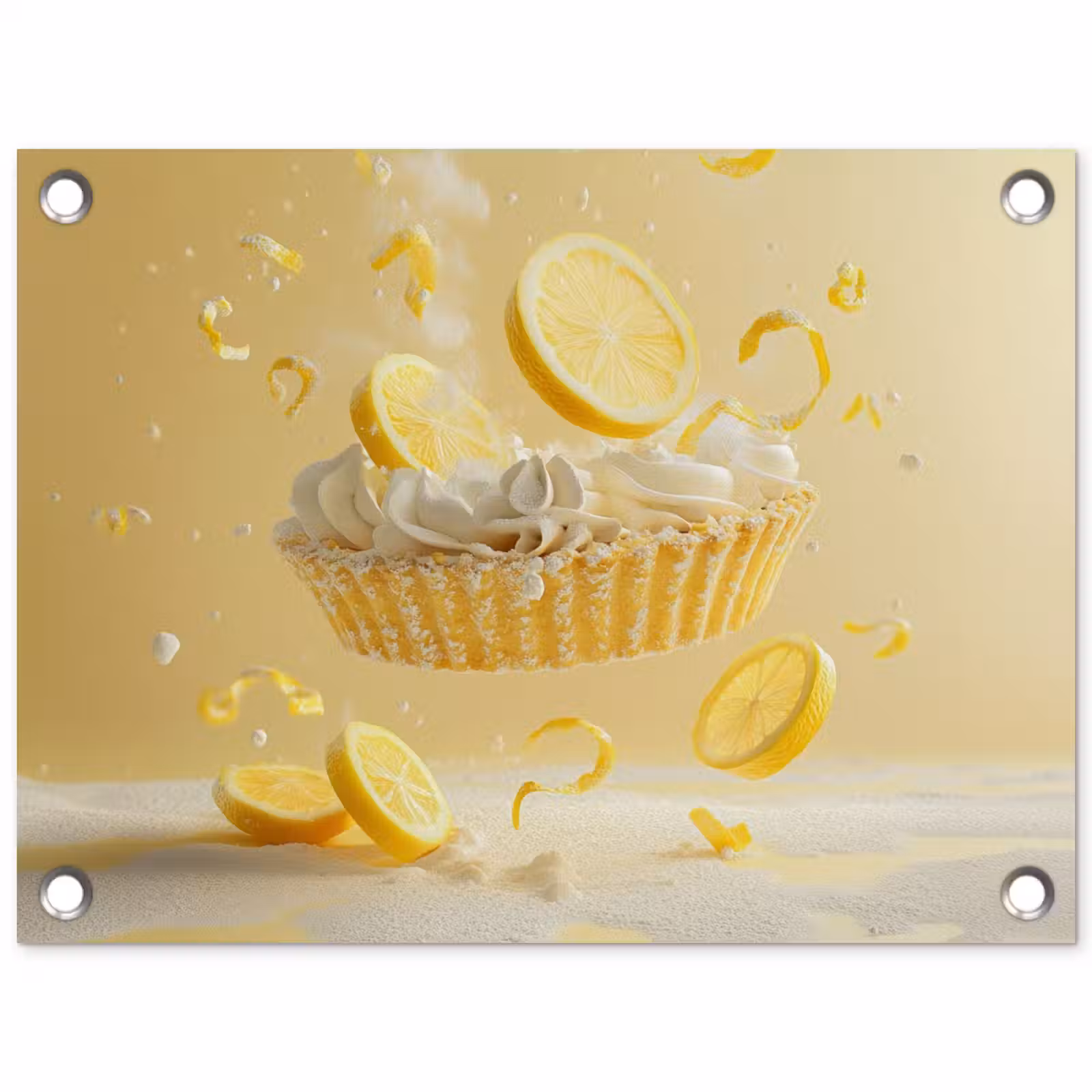 Tuinposter - Citroen - Taart - Eten - Geel — 1