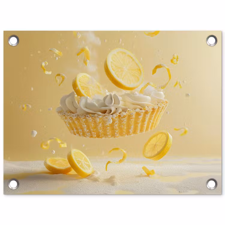 Tuinposter - Citroen - Taart - Eten - Geel — 1