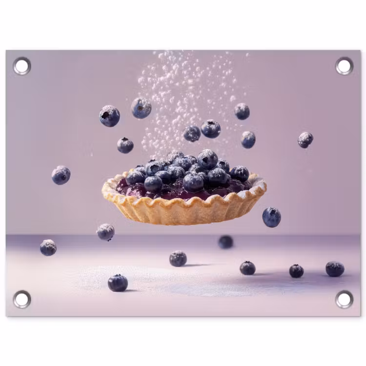 Tuinposter - Eten - Taart - Bessen - Blauw — 1