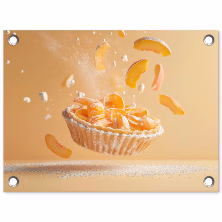 Tuinposter - Peach - Eten - Taart - Oranje — 1