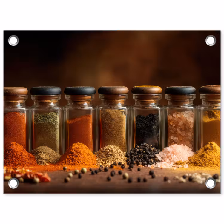 Tuinposter - Potjes - Kruiden - Specerijen - Korrels — 1