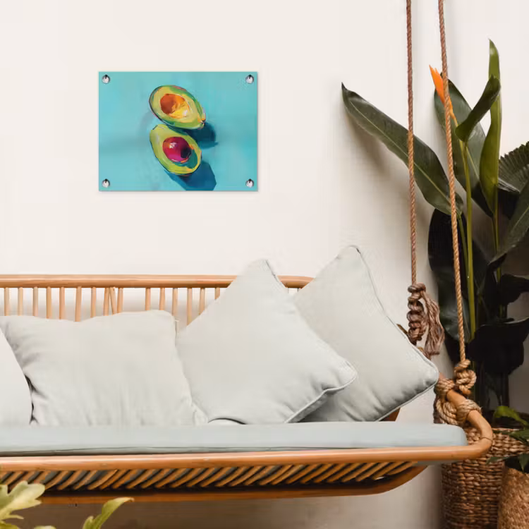 Tuinposter - Avocado - Groen - Pit - Schaduw — 5