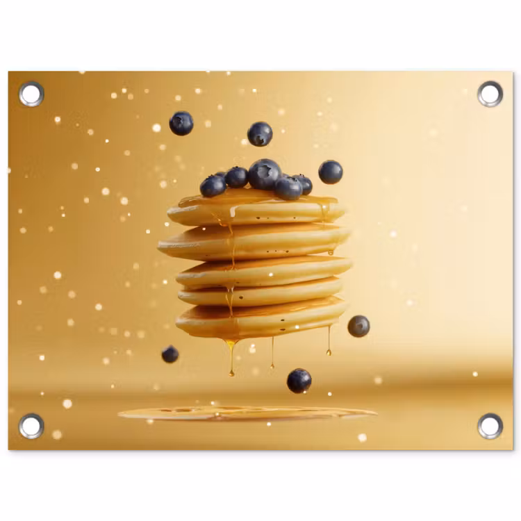 Tuinposter - Pannenkoeken - Eten - Honing - Geel — 1