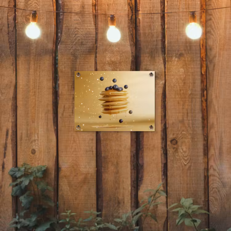 Tuinposter - Pannenkoeken - Eten - Honing - Geel — 2