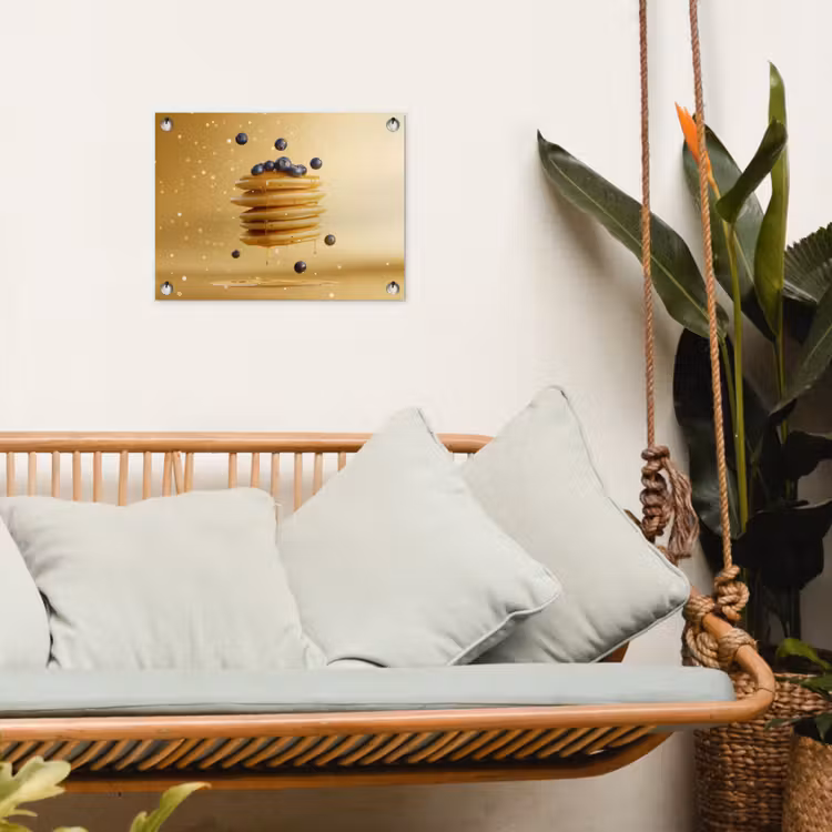 Tuinposter - Pannenkoeken - Eten - Honing - Geel — 5