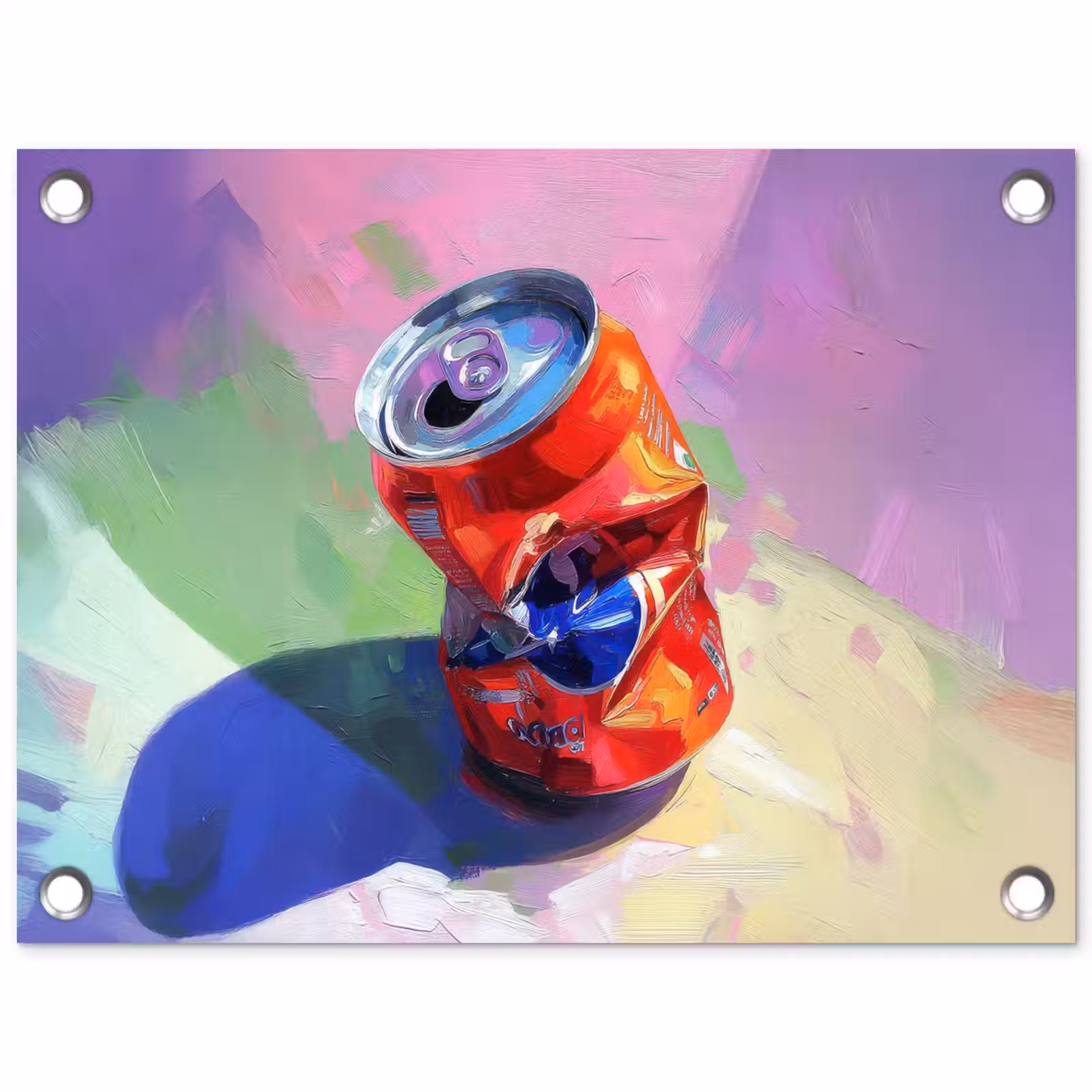 Tuinposter - Frisdrank - Blik - Paars — 1