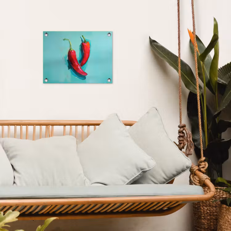 Tuinposter - Chilipepers - Geverfd - Rood — 5