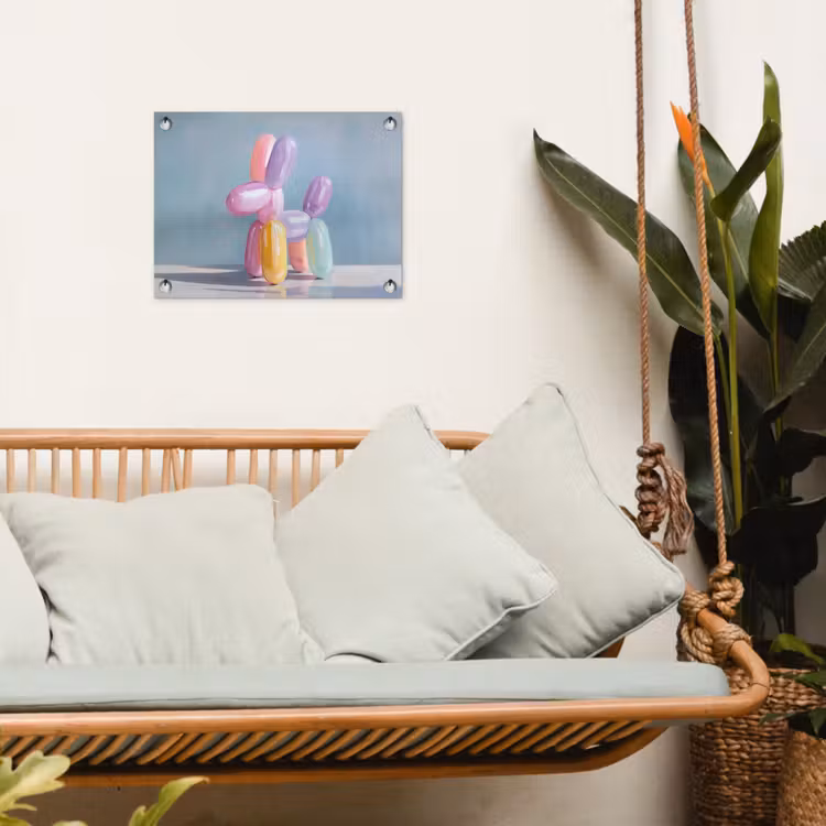 Tuinposter - Dier - Ballon - Pasteltinten - Glanzend — 5