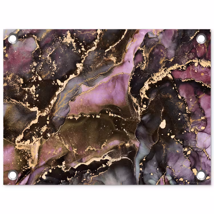 Tuinposter - Marmer - Gold - Steen - Abstract — 1