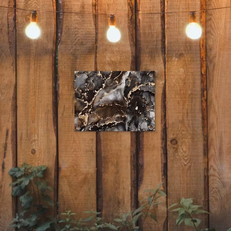 Tuinposter - Marmer - Goud - Glitter - Luxe — 2