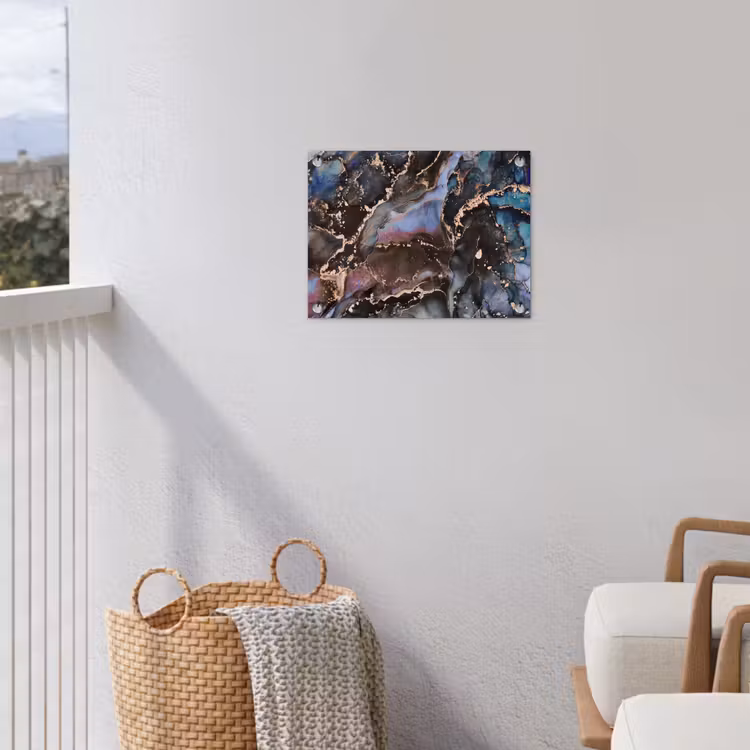 Tuinposter - Marmer - Goud - Rosé — 3