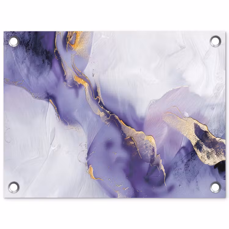 Tuinposter - Paars - Modern - Marmer - Abstract — 1