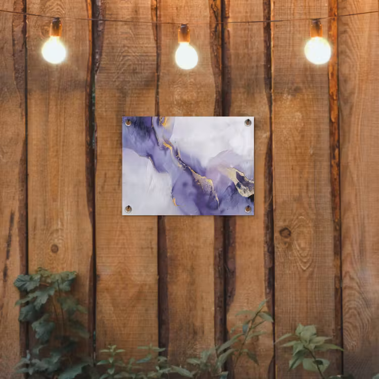 Tuinposter - Paars - Modern - Marmer - Abstract — 2