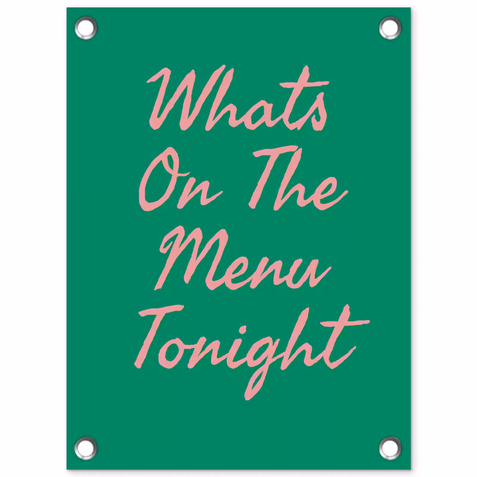 Tuinposter - Menu - Quote - Roze — 1