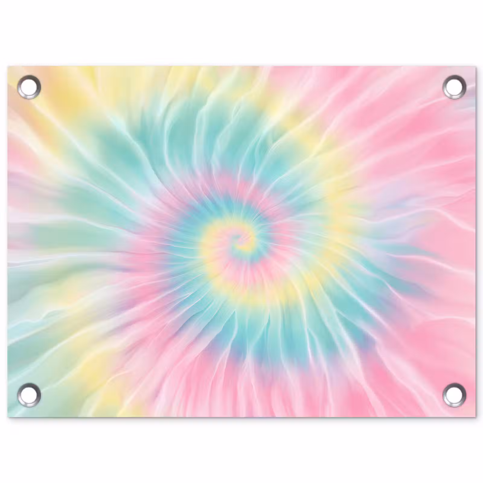 Tuinposter - Pasteltinten - Tie dye - Roze — 1