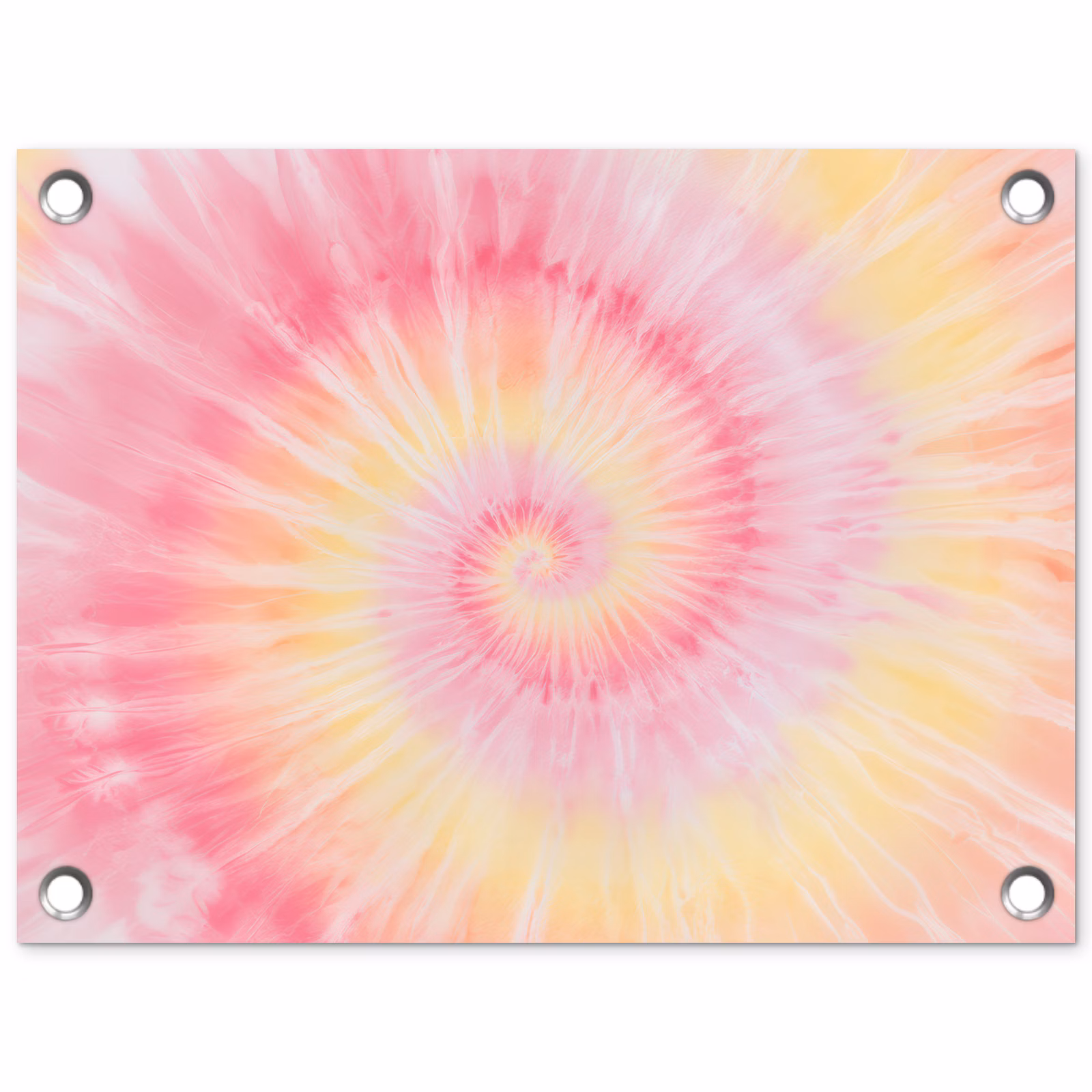 Tuinposter - Patroon - Tie Dye - Pasteltinten - Roze — 1