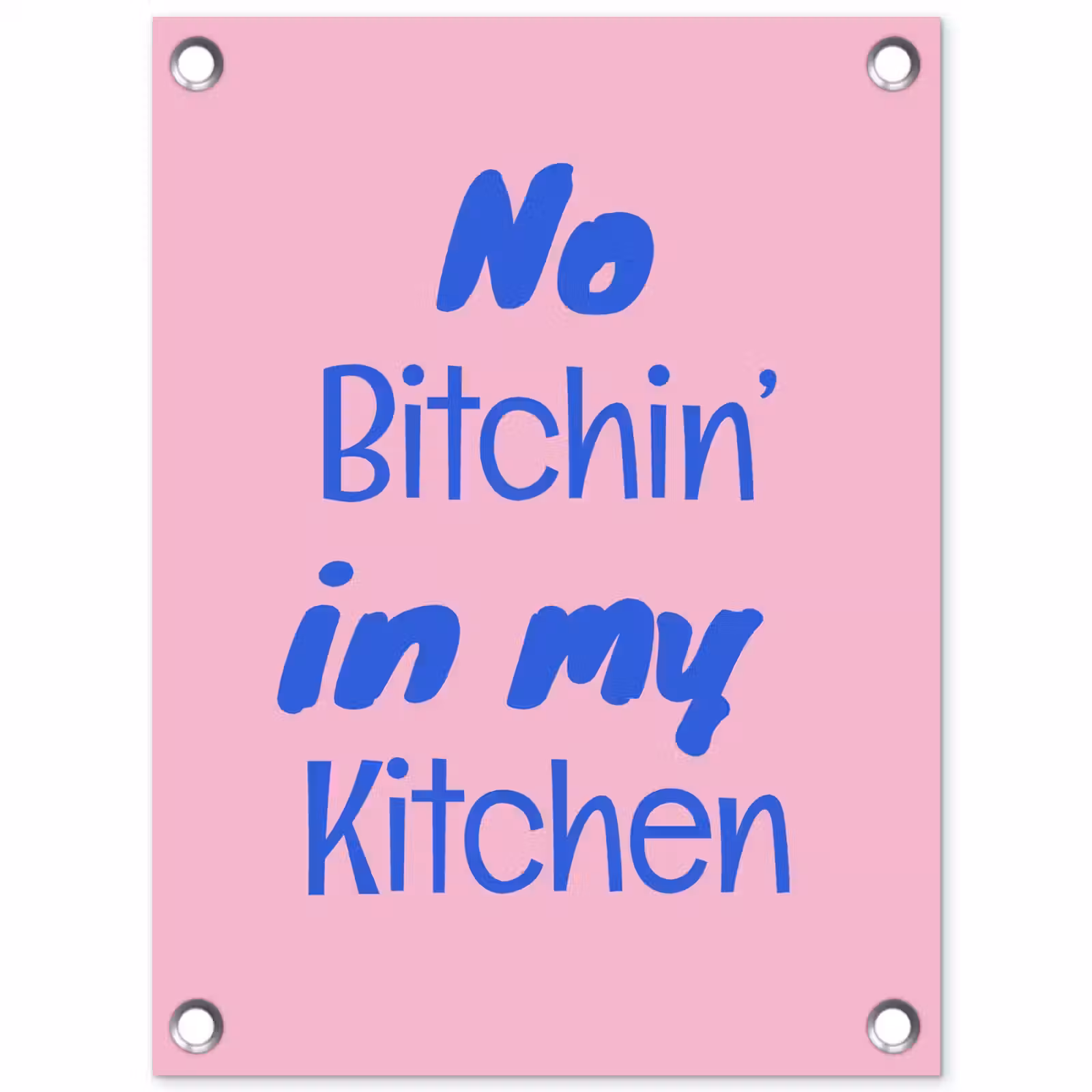 Tuinposter - Quote - Blauw - Lettertype - Keuken — 1