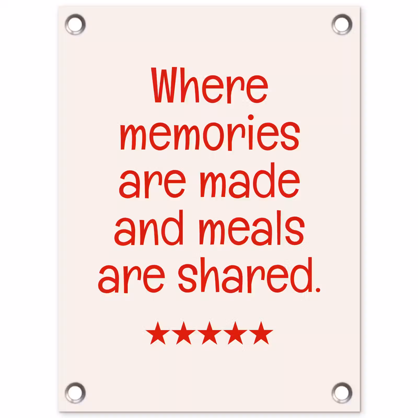 Tuinposter - Quote - Sterren - Rood - Memories — 1