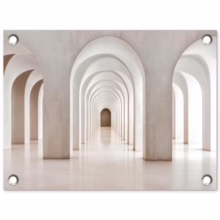 Tuinposter - Hal - Bogen - Symmetrisch - Modern — 1
